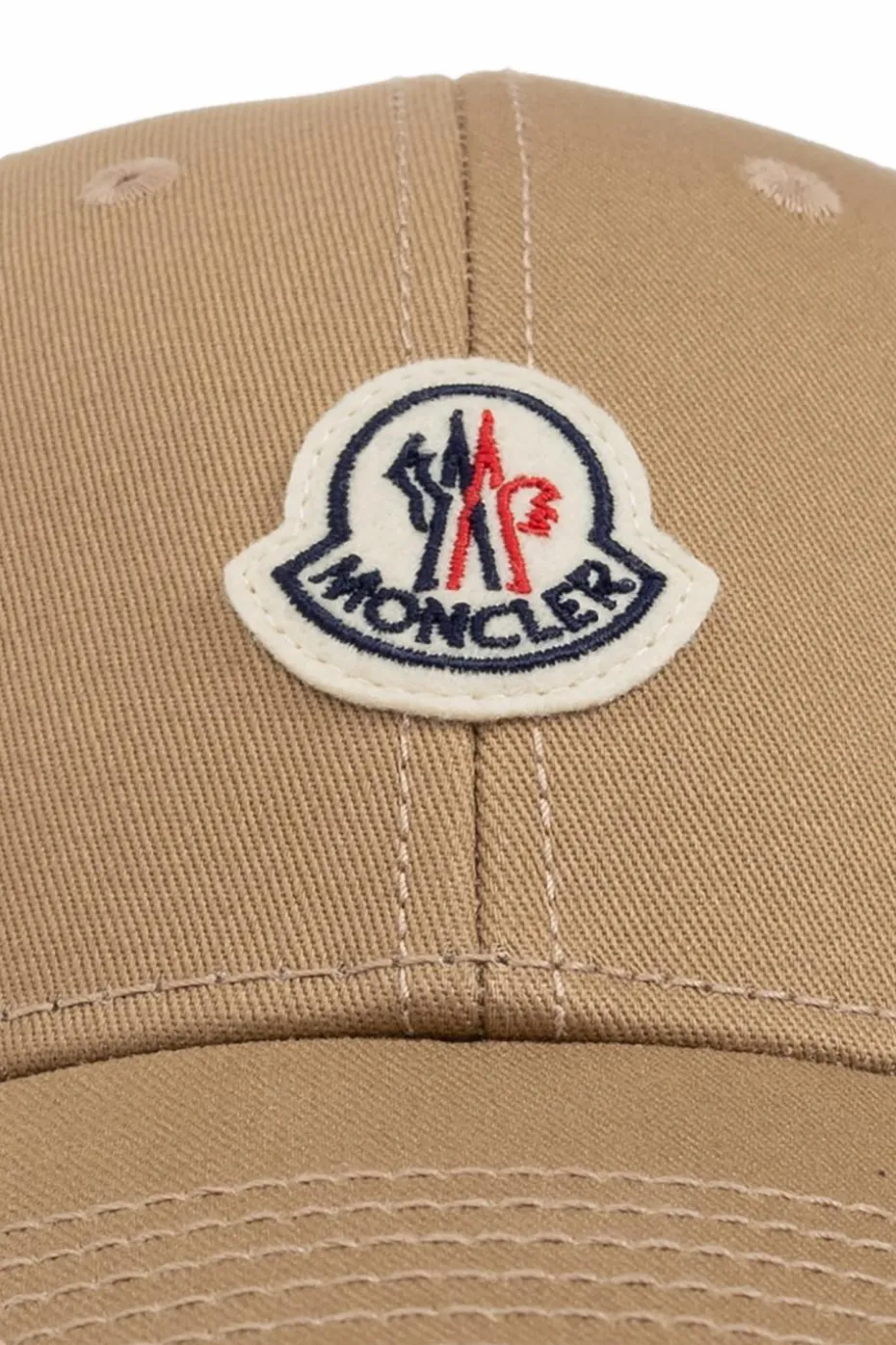 Moncler beżowy Czapka z daszkiem