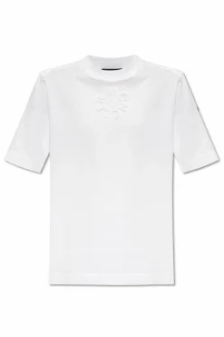 Moncler BIAŁY T-shirt z logo