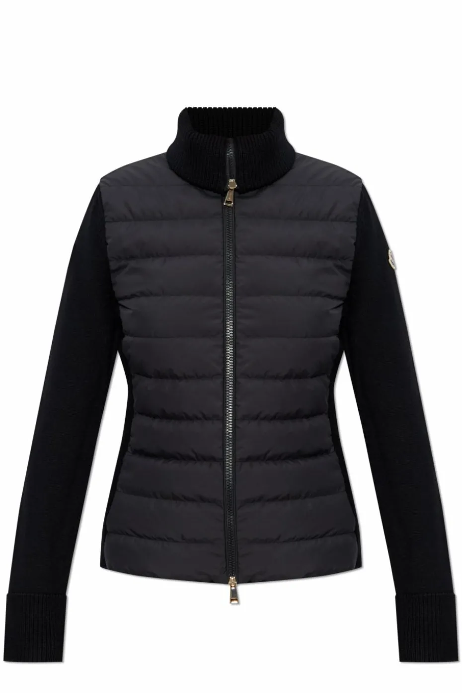 Moncler CZARNY Kardigan ze stójką