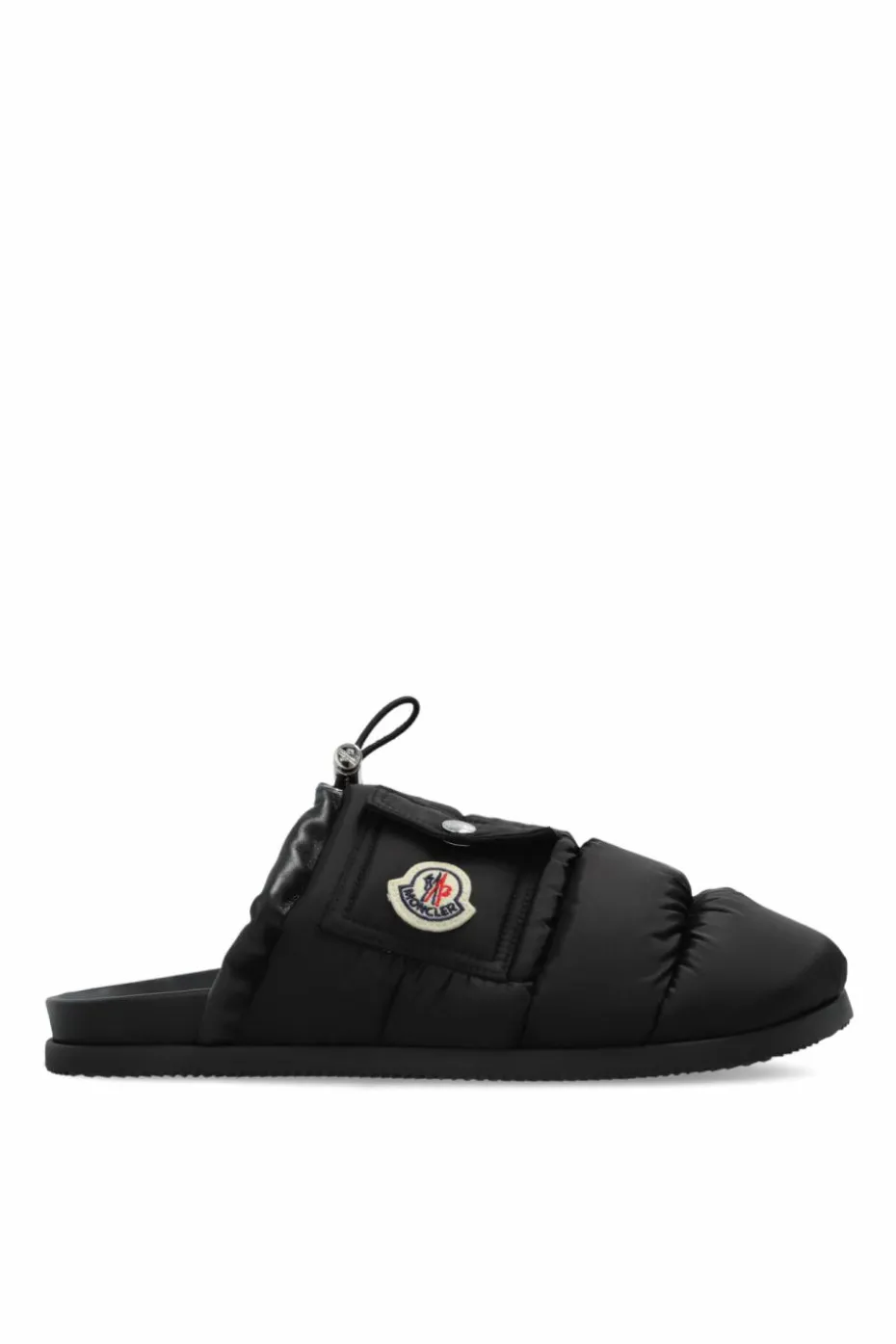 Moncler CZARNY Klapki `Mon Pocket`