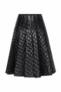 Moncler CZARNY Pikowana spódnica
