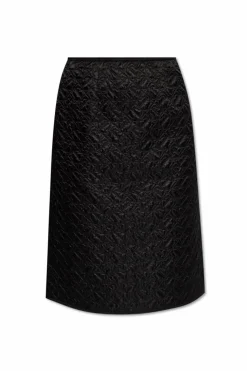 Moncler CZARNY Pikowana spódnica