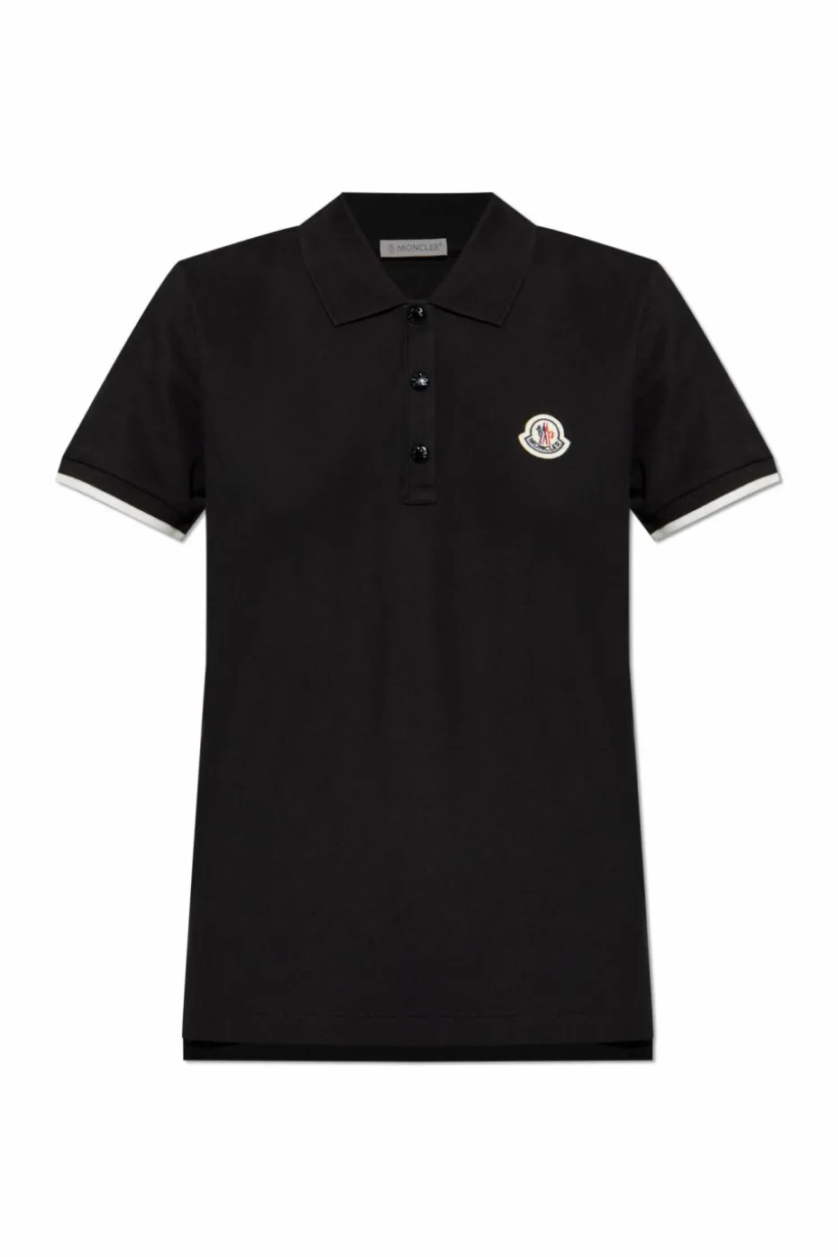 Moncler CZARNY Polo z logo