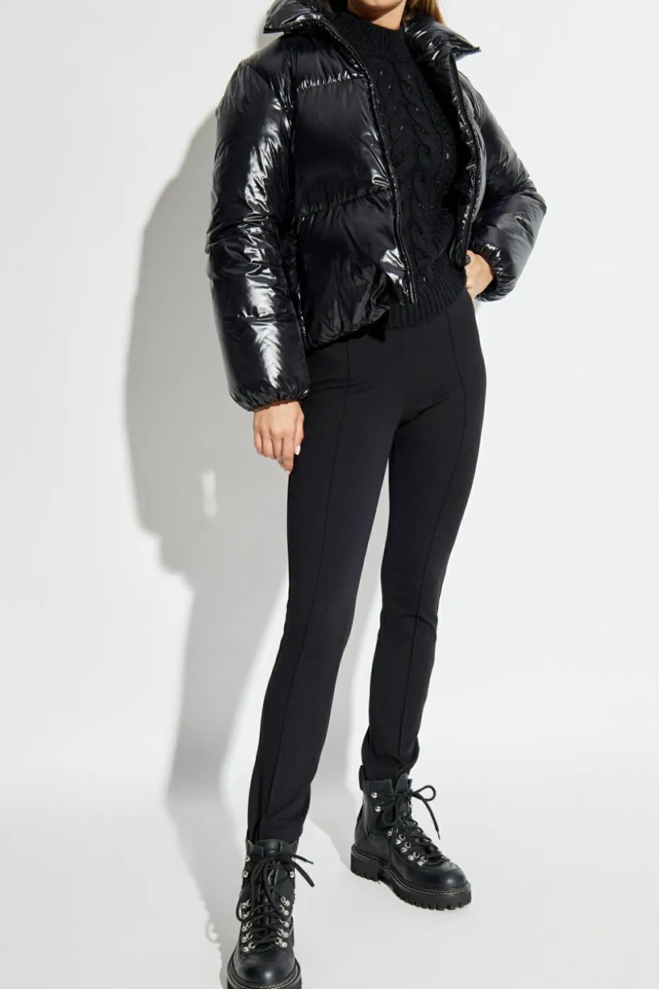 Moncler CZARNY Sweter `Dolcevita`
