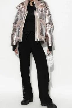 Moncler CZARNY T-shirt z logo