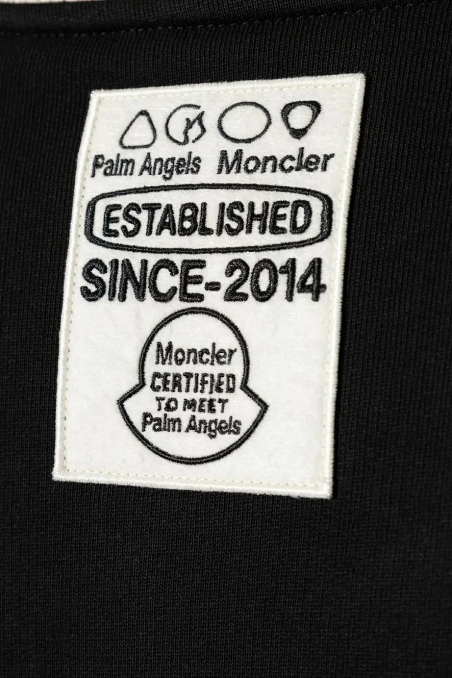 Moncler Genius CZARNY 8 MONCLER PALM ANGELS