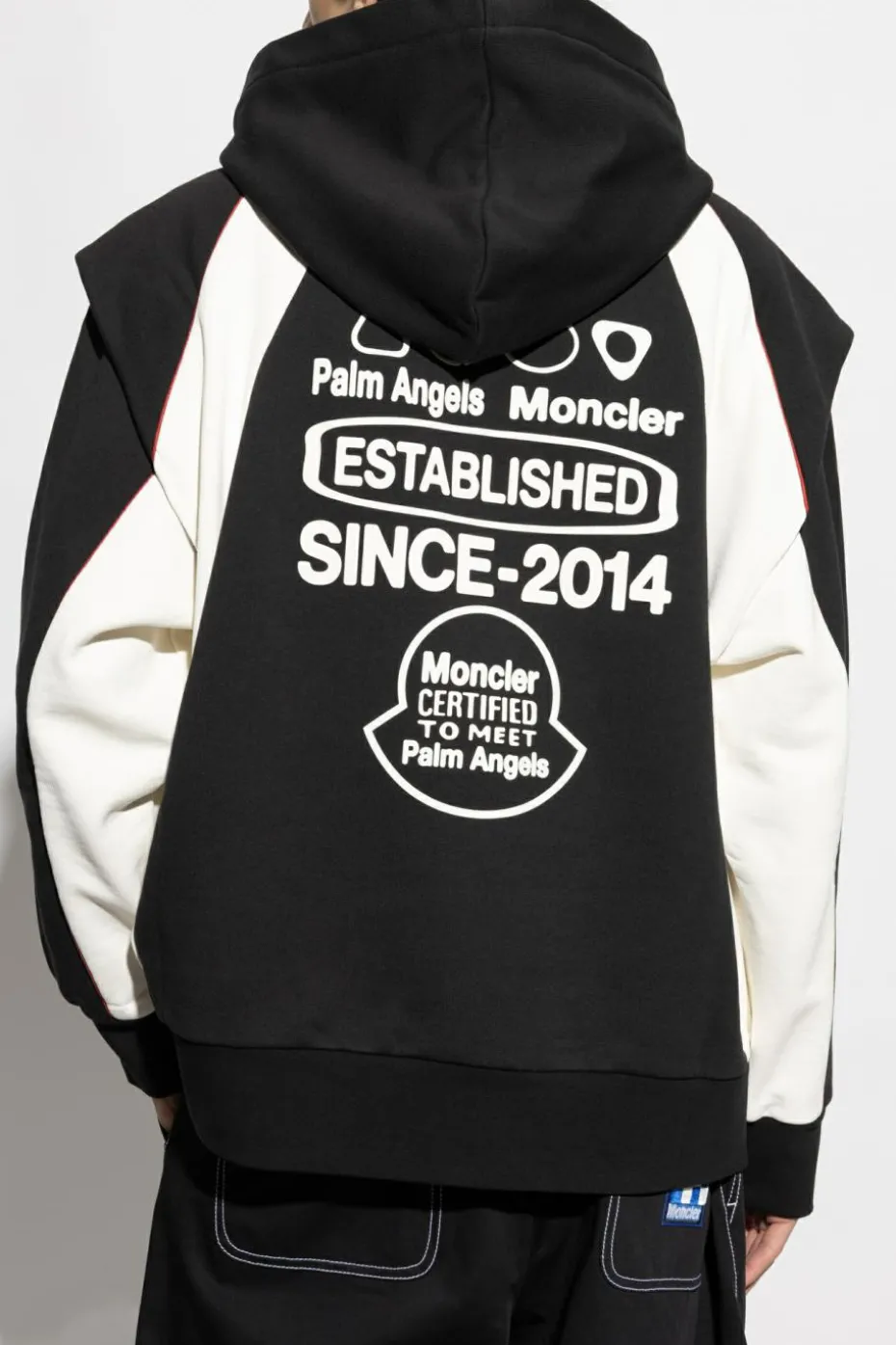 Moncler Genius CZARNY 8 MONCLER PALM ANGELS