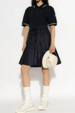 Moncler GRANATOWY Sukienka polo