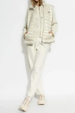 Moncler kremowy Kamizelka puchowa `Igens`