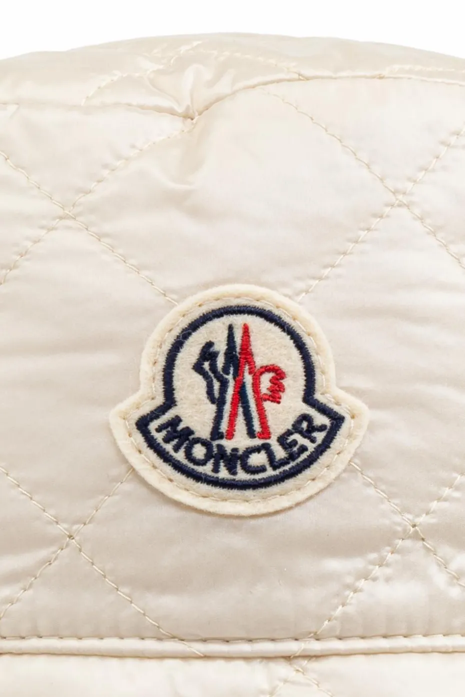 Moncler kremowy Kapelusz z logo