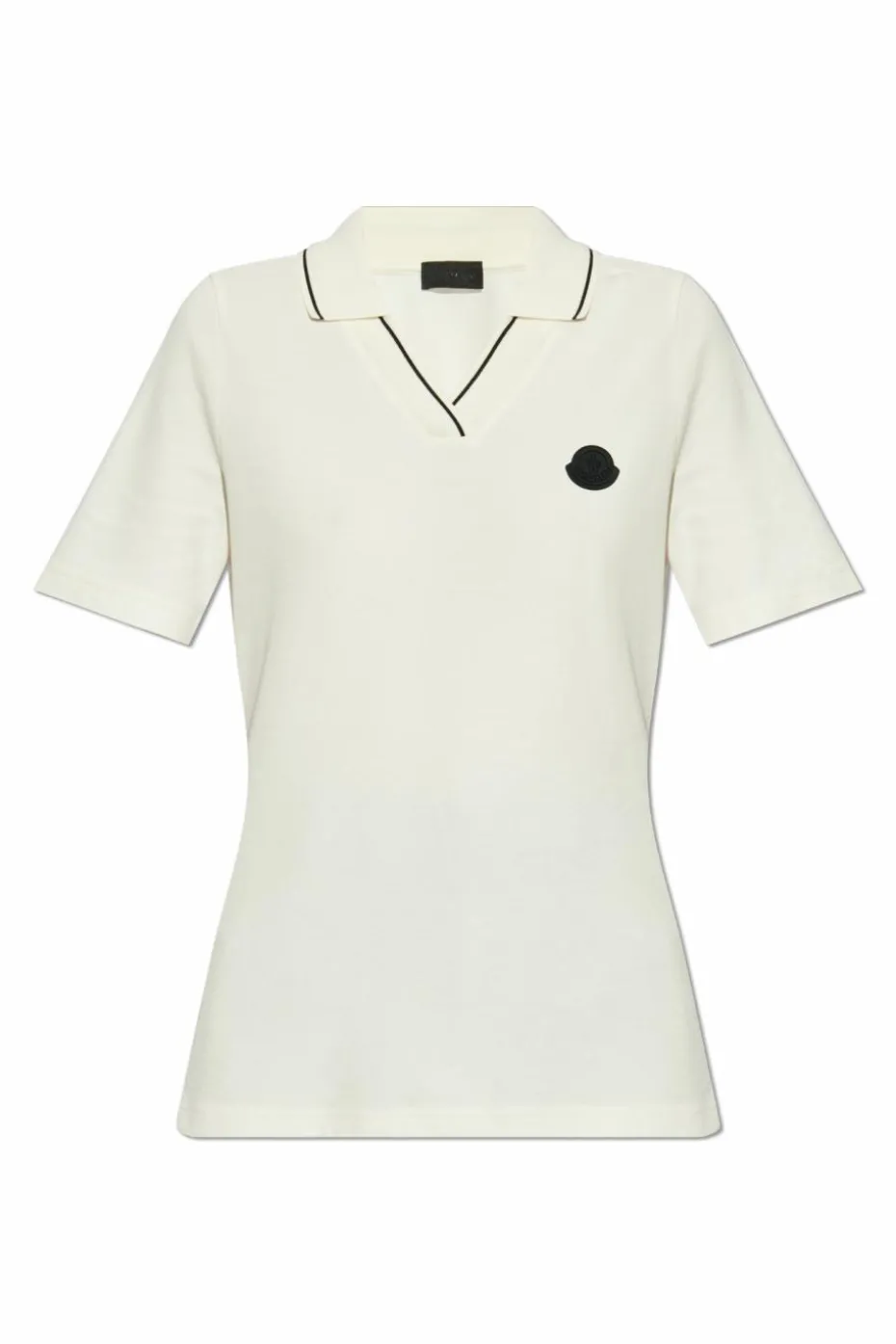 Moncler kremowy Polo z logo