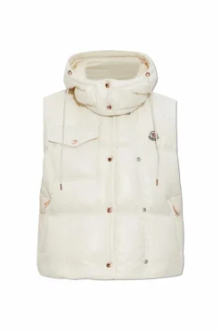Moncler kremowy Puchowa kamizelka `Pario`