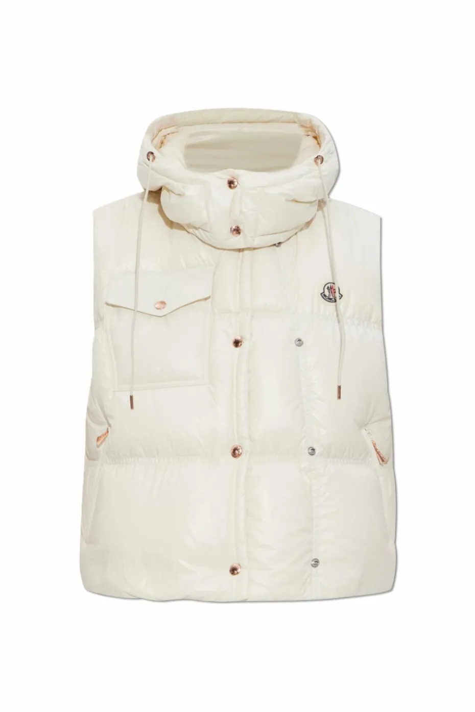Moncler kremowy Puchowa kamizelka `Pario`