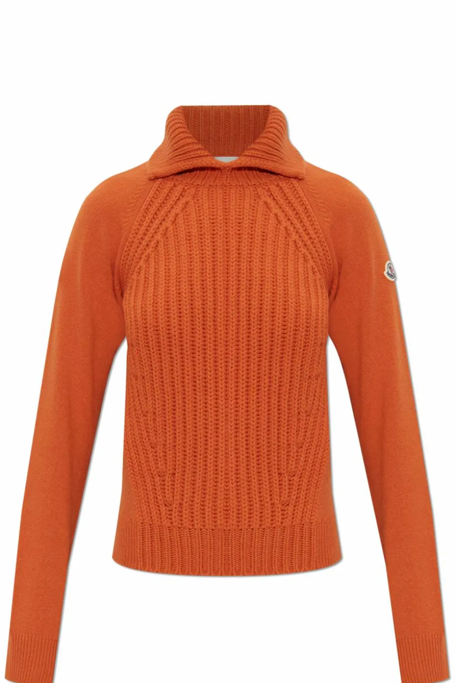 Moncler POMARAŃCZOWY Sweter z kołnierzem