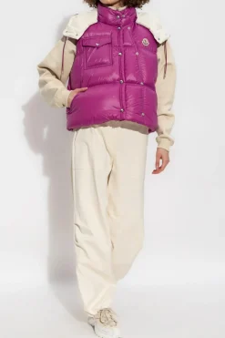 Moncler RÓŻOWY Kamizelka puchowa `Pario`