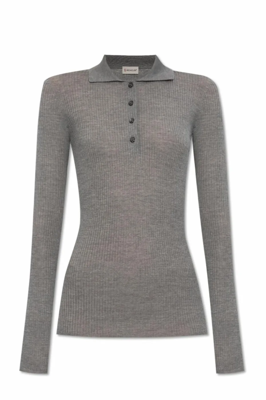 Moncler SZARY Wełniane polo