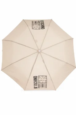 Moschino beżowy Parasol z logo