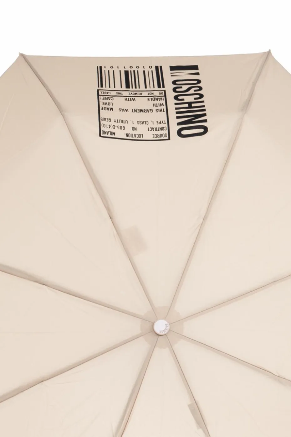 Moschino beżowy Parasol z logo