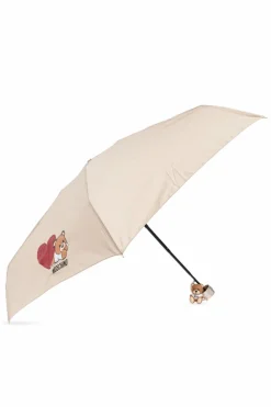 Moschino beżowy Parasol z logo