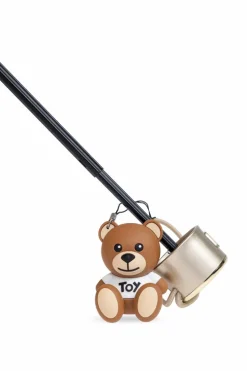 Moschino beżowy Parasol z logo