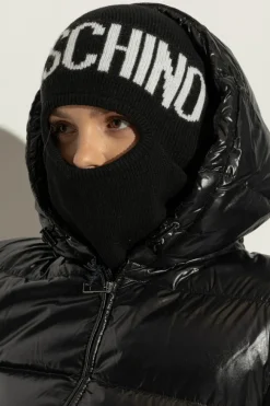 Moschino CZARNY Kominiarka z logo