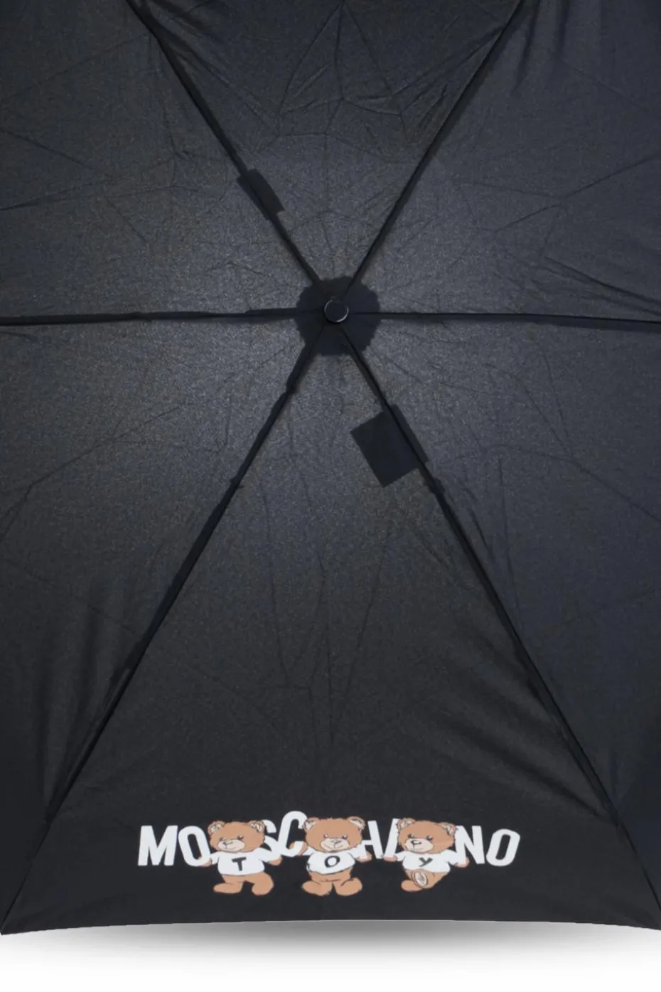 Moschino CZARNY Parasol z logo