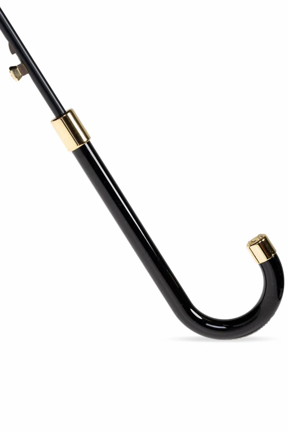 Moschino CZARNY Parasol ze wzorem