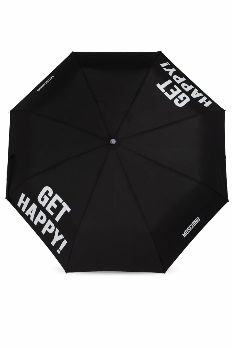Moschino CZARNY Składany parasol