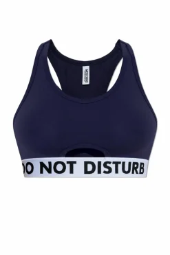 Moschino GRANATOWY Biustonosz z logo