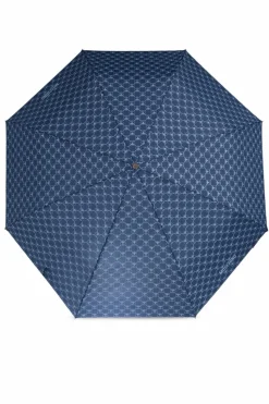 Moschino GRANATOWY Parasol z logo
