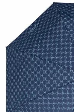 Moschino GRANATOWY Parasol z logo