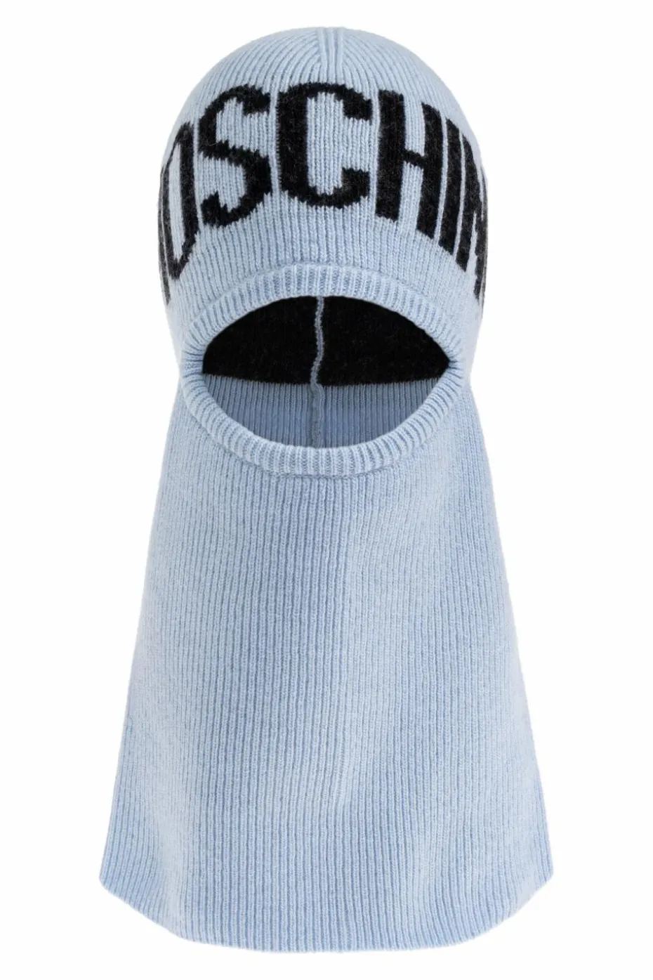 Moschino jasnoniebieski Kominiarka z logo