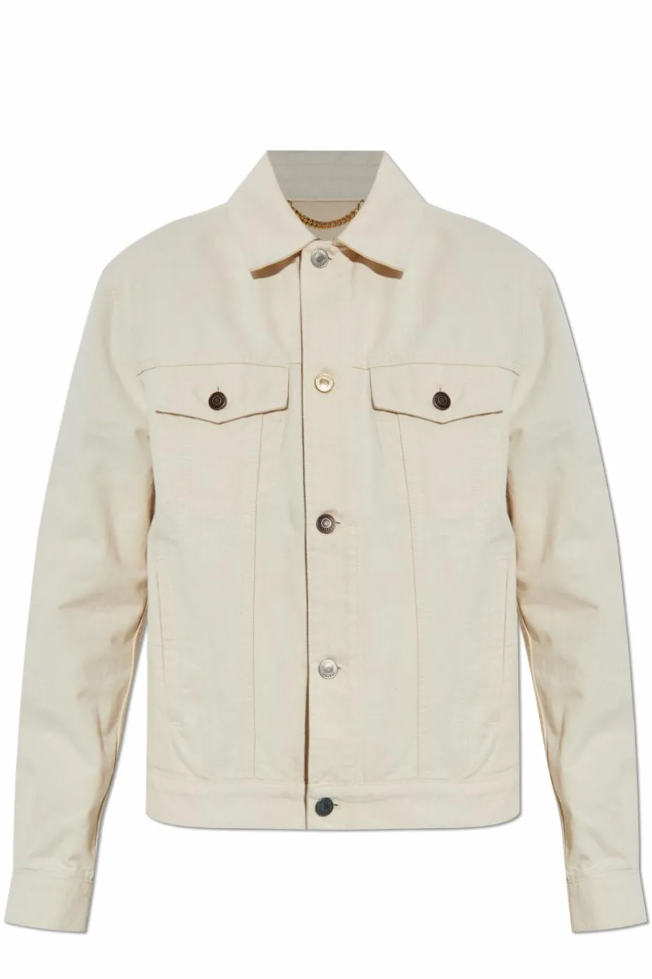 Moschino kremowy Kurtka jeansowa