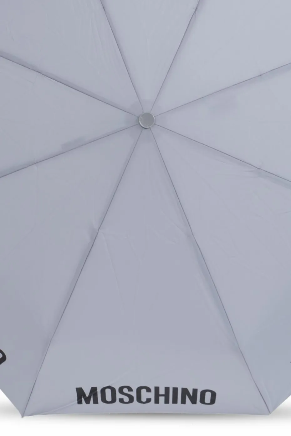 Moschino SZARY Parasol z logo