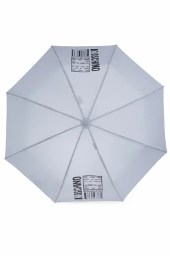 Moschino SZARY Parasol z logo