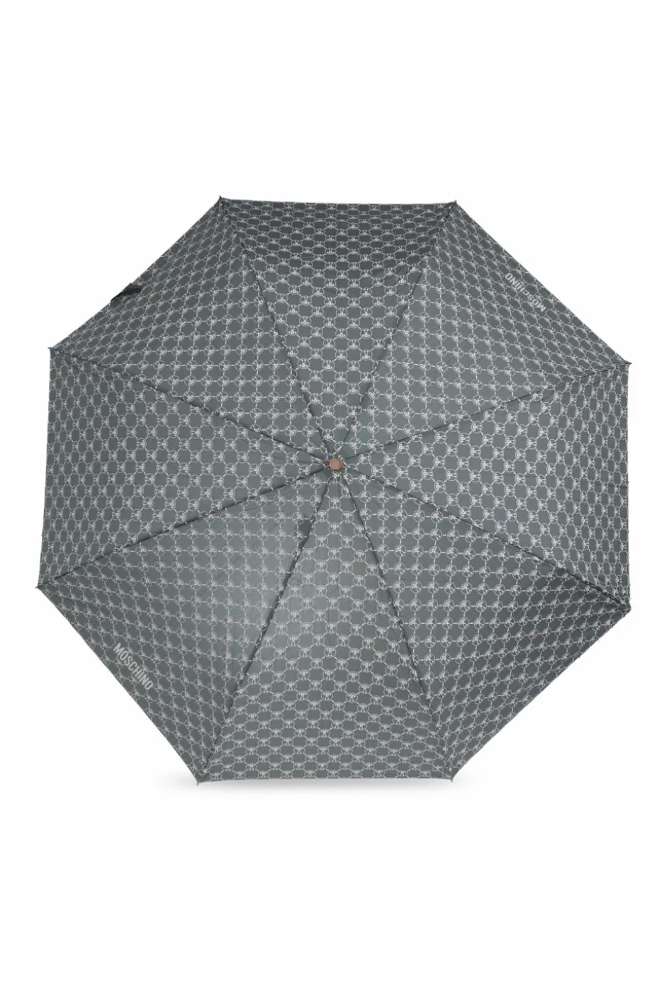 Moschino SZARY Parasol z logo