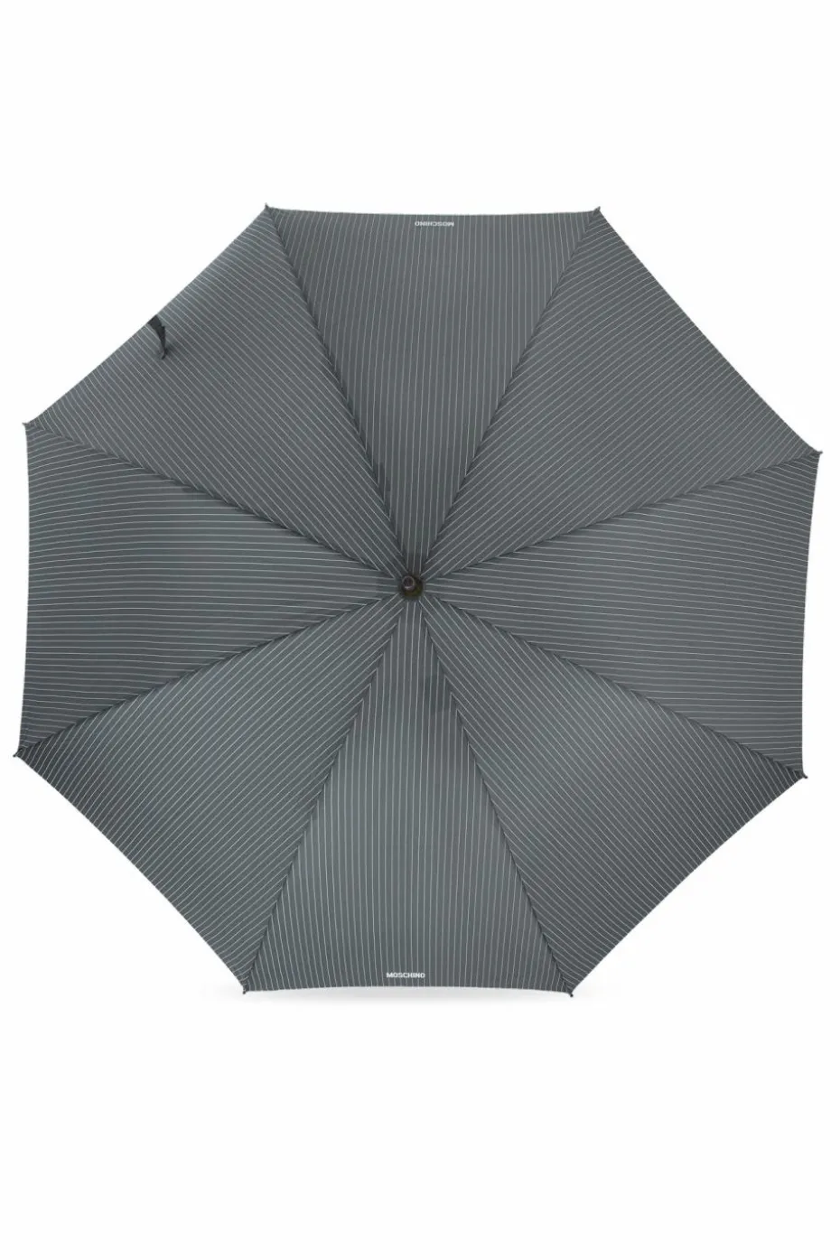 Moschino SZARY Parasol ze wzorem w pasy