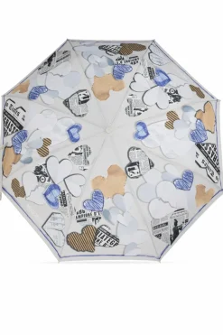 Moschino SZARY Składany parasol
