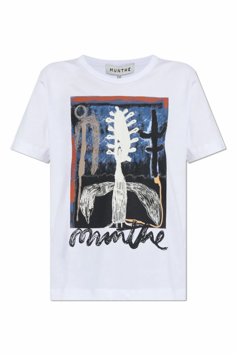 Munthe BIAŁY T-shirt `Lack`