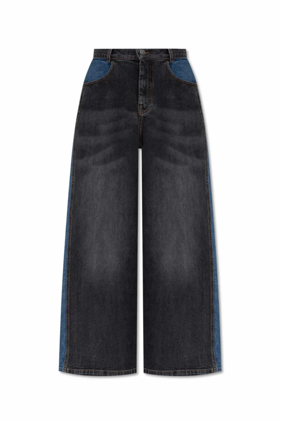 Munthe CZARNY Jeansy z logo