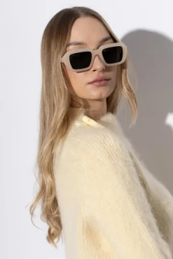 Mykita kremowy Okular przeciwsłoneczne `Nima`