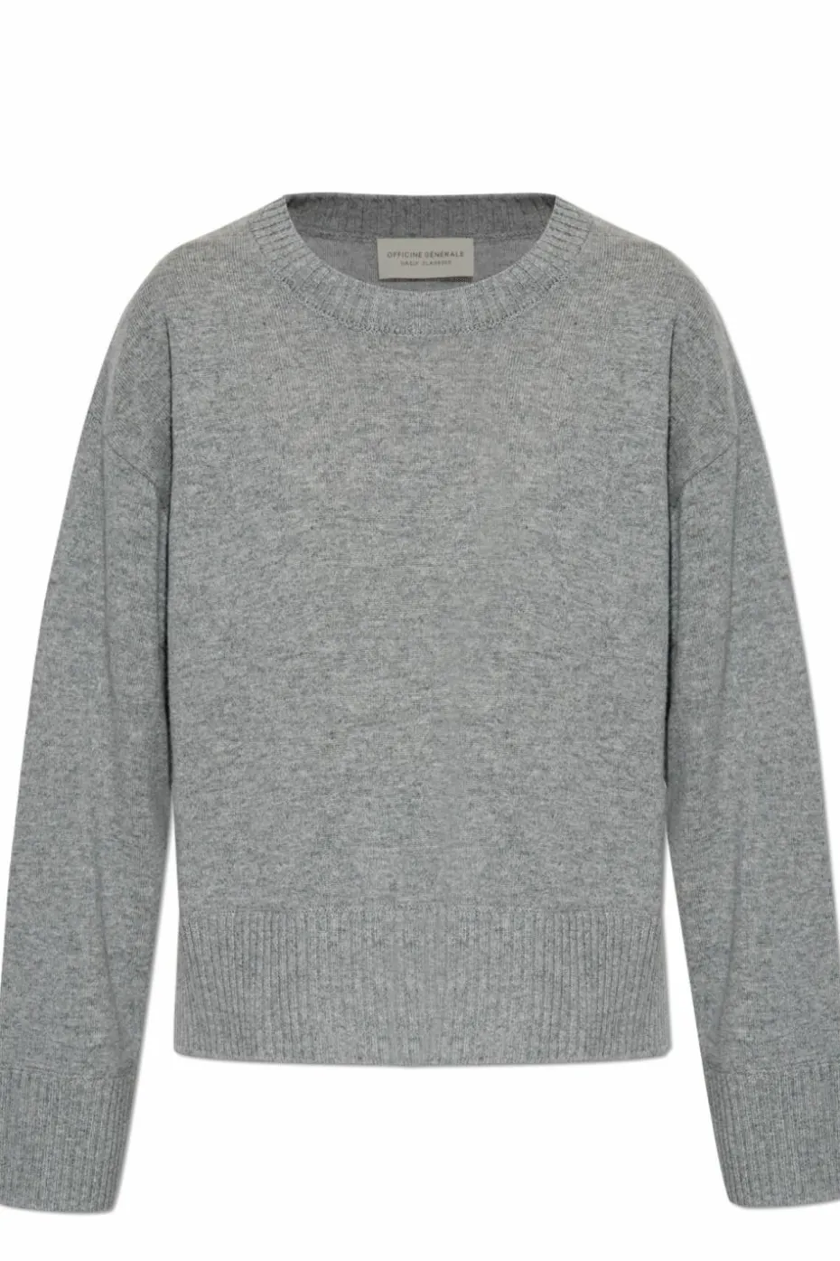 Officine Generale SZARY Kaszmirowy sweter ‘Nicky’