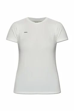 Pangaia BIAŁY T-shirt z logo