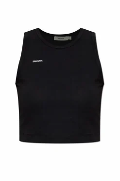 Pangaia CZARNY Top z logo