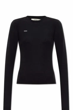Pangaia CZARNY T-shirt z logo