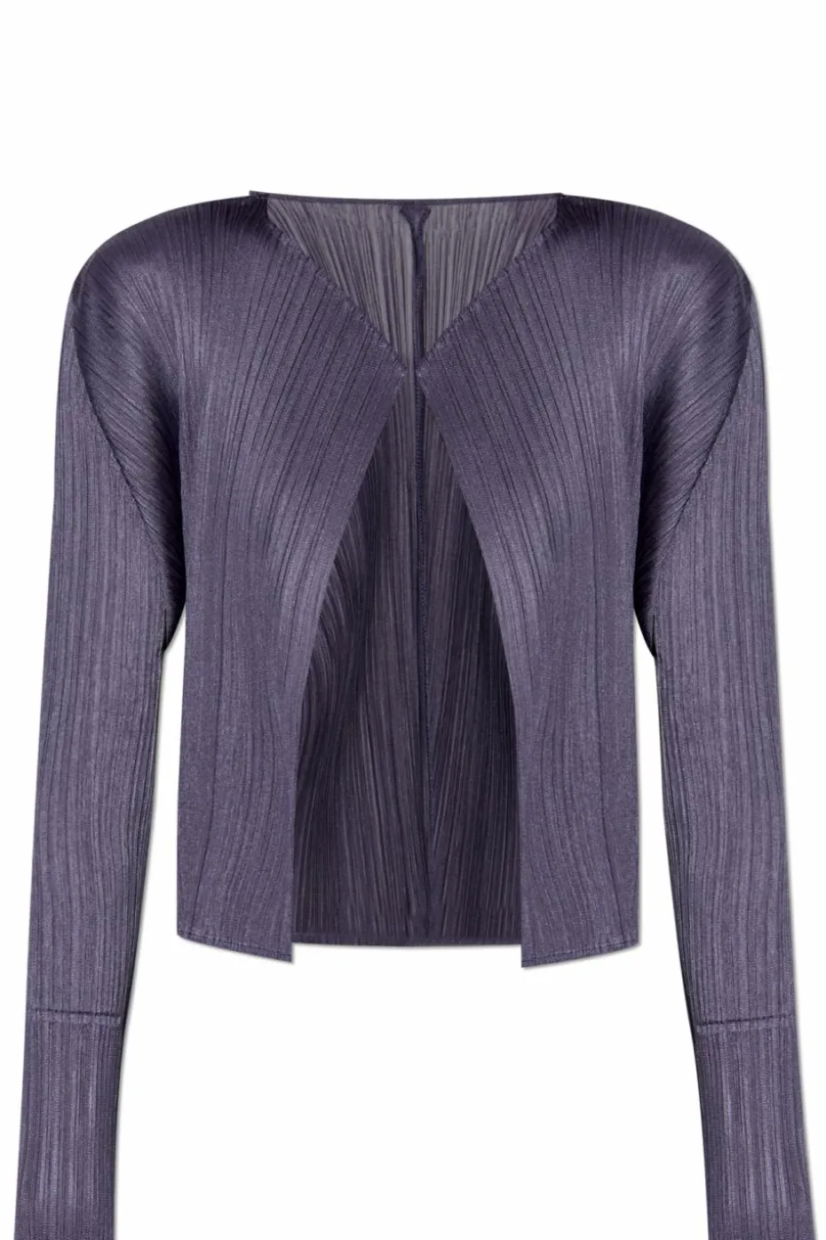 Pleats Please Issey Miyake FIOLETOWY Plisowany top