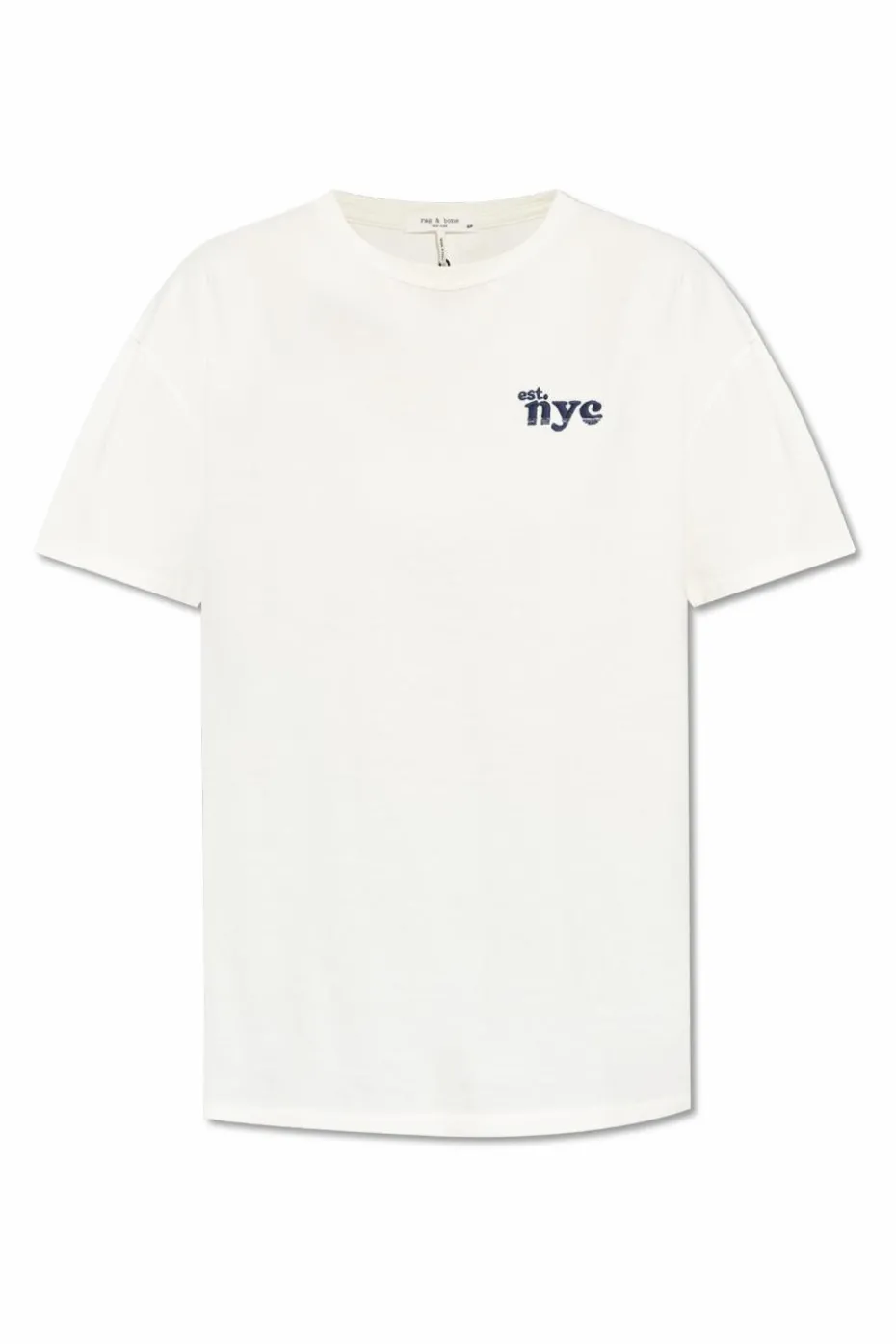 Rag & Bone BIAŁY T-shirt `Boyfriend`