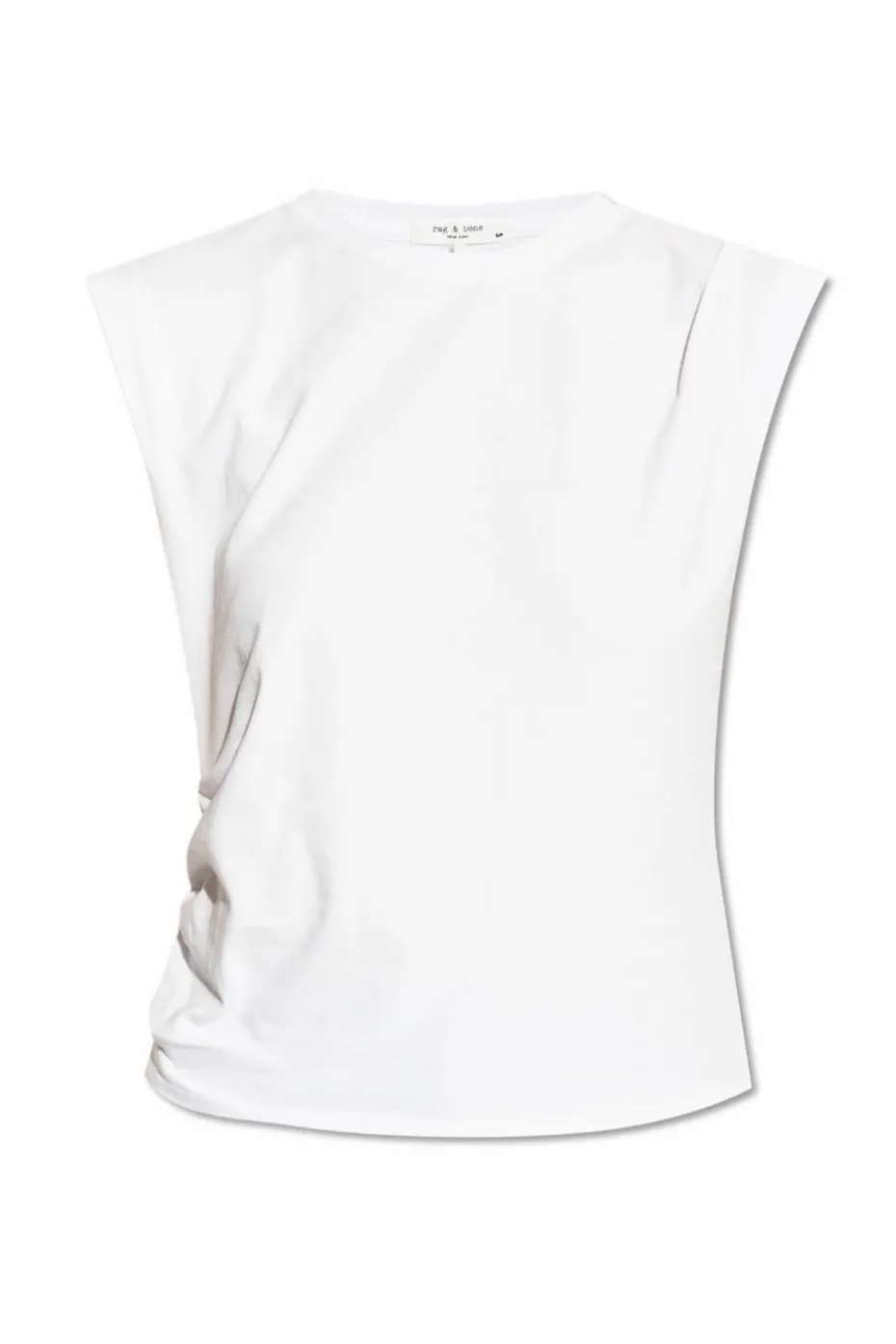 Rag & Bone BIAŁY T-shirt bez rękawów