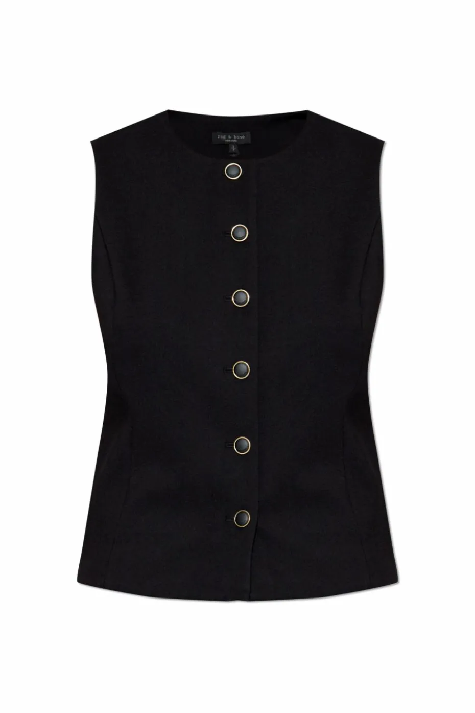 Rag & Bone CZARNY Kamizelka `Irina`