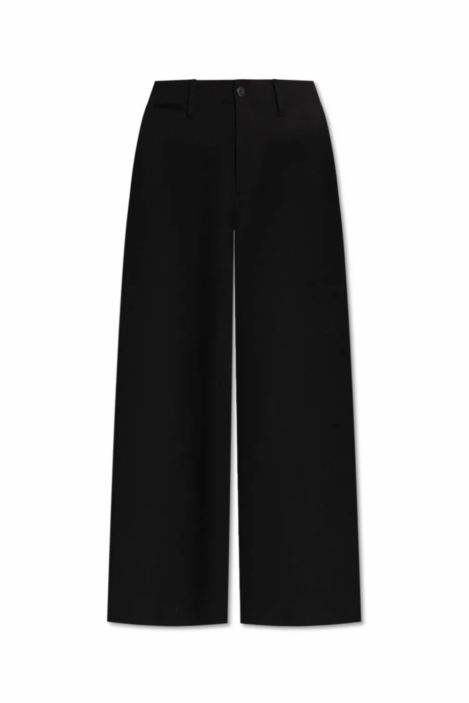Rag & Bone CZARNY Spodnie z szerokimi nogawkami